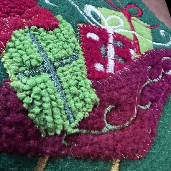 Christmas Stocking Fleece 3D Santa Candy Cane Sleigh Presents Prima Creations - Picture 9 of 12